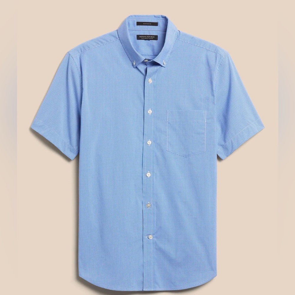 BRAND NEW Banana Republic Slim-Tech Cotton Shirt